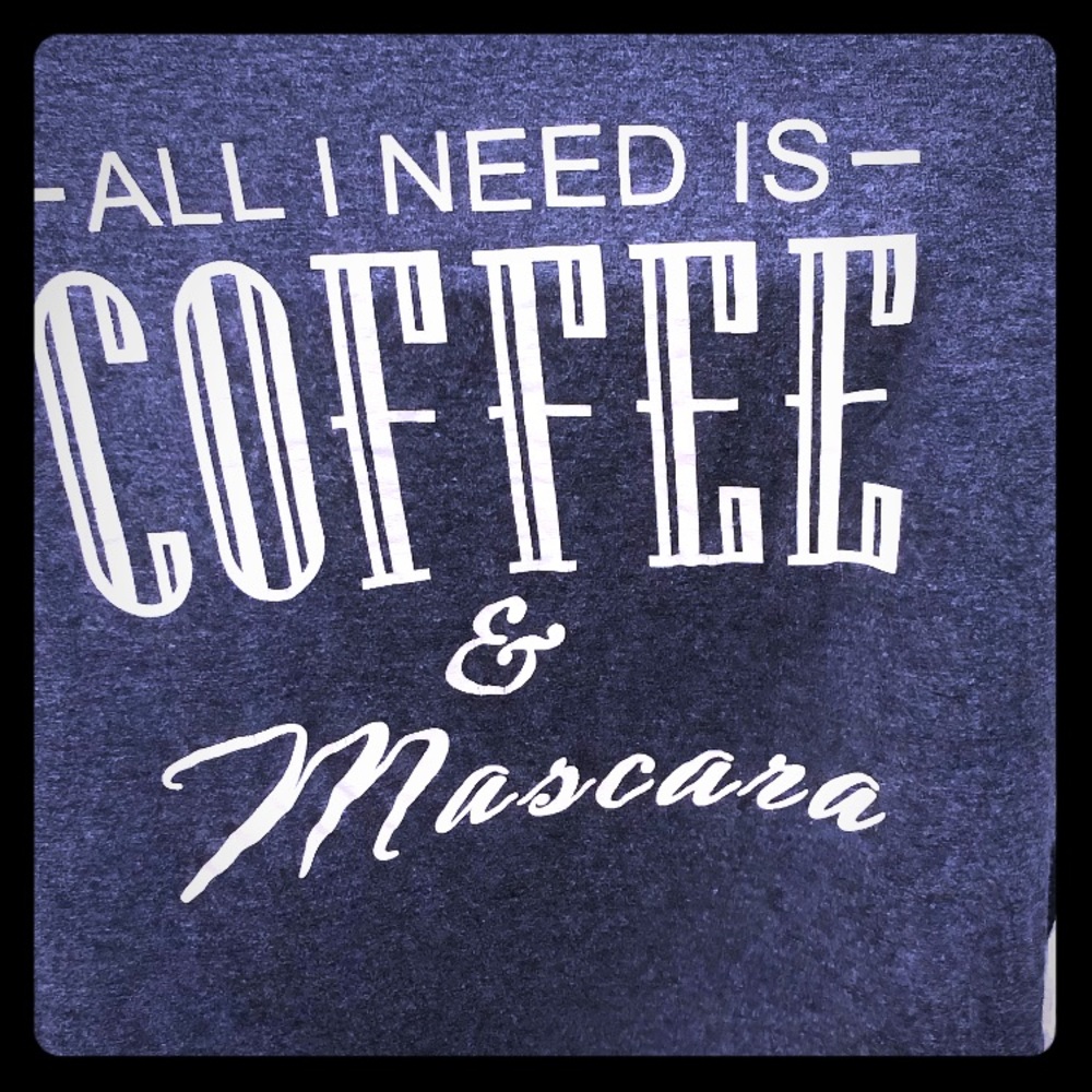 Peaches and Cream ladies T-shirt Coffee & Mascara